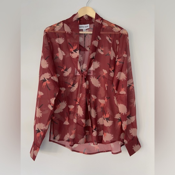 AUSTRALIA CHIFFON BLOUSE (WEEKEND SALE) - Picture 1 of 6